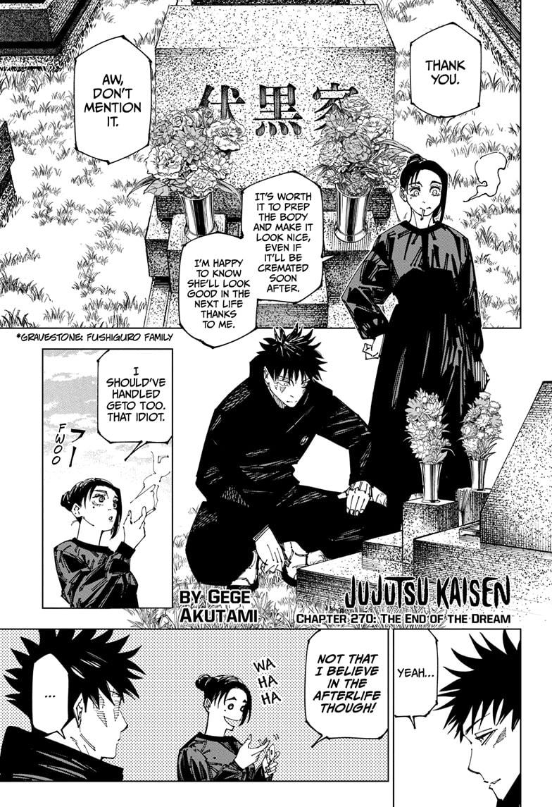 Jujutsu Kaisen, Chapter 270 image 01