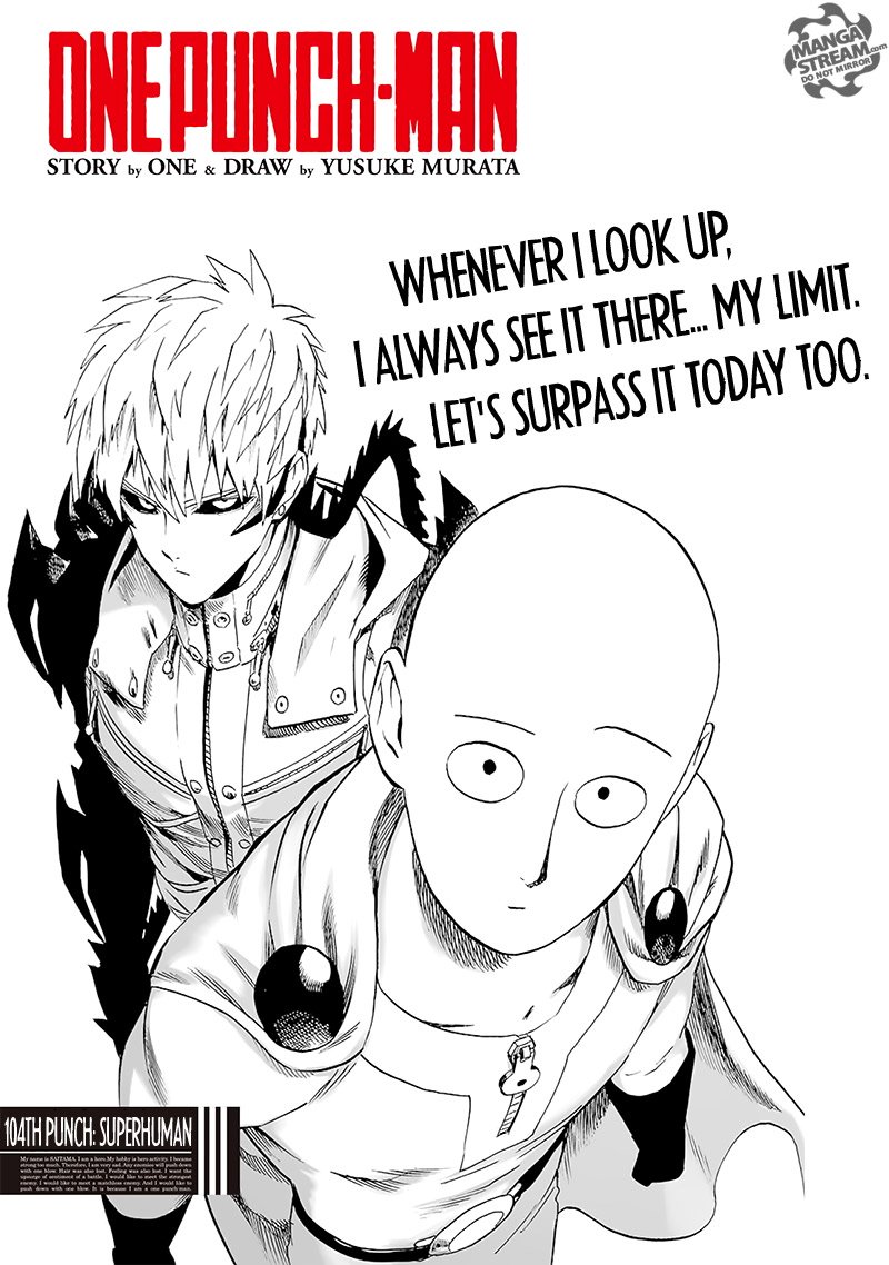 One Punch Man, Chapter 104 - Superhuman image 01