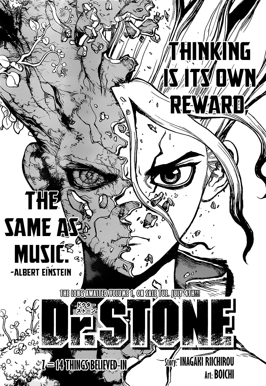 Dr.Stone, Chapter 14  Things Believed In image 01