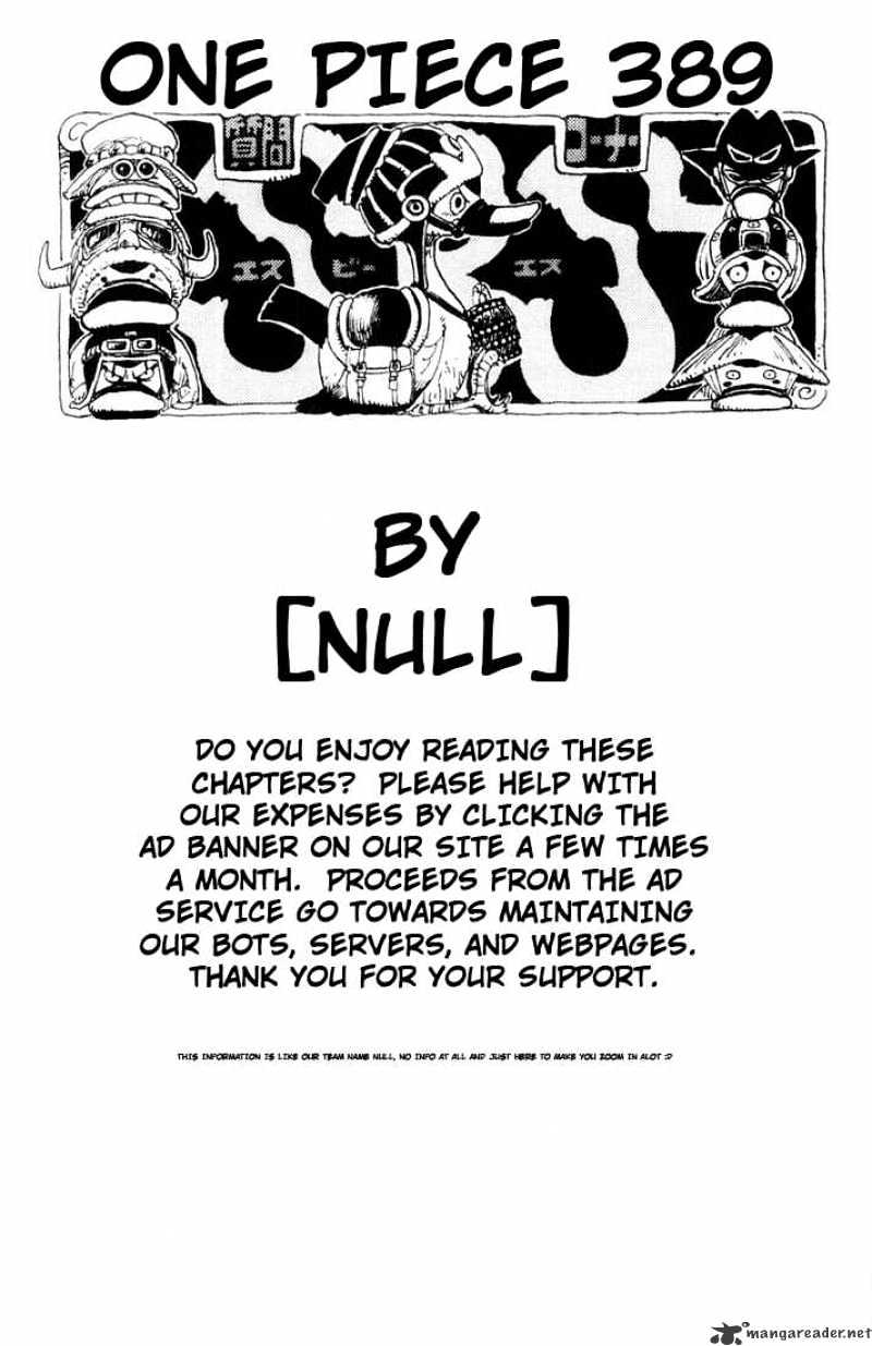 One Piece, chapter 389 image 18
