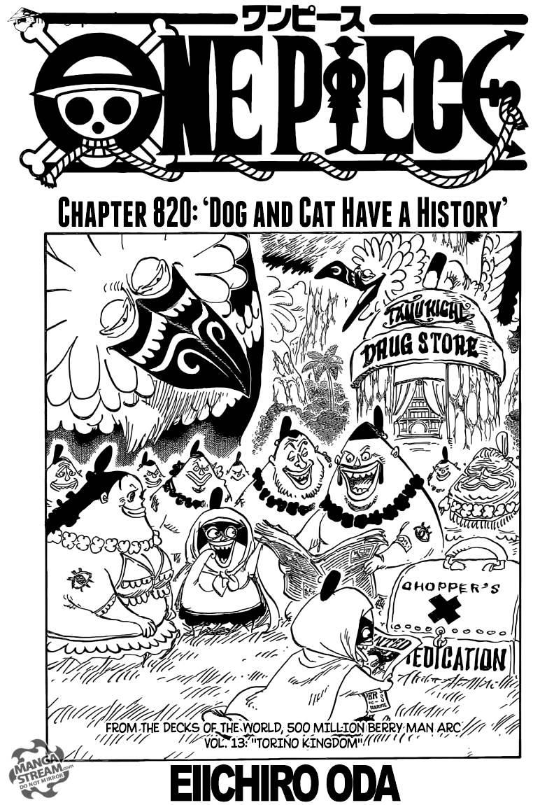 One Piece, chapter 820 image 01