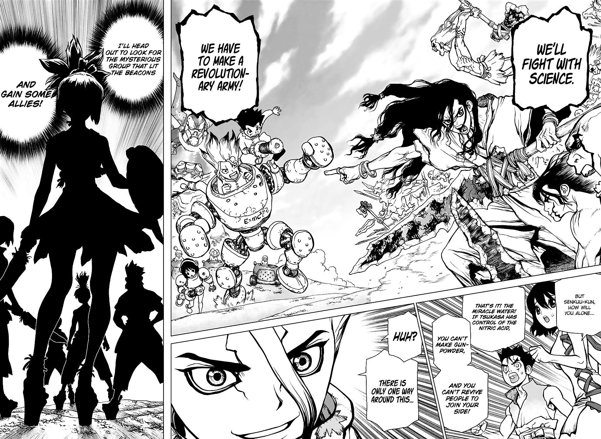 Dr.Stone, Chapter 15  The two countries of the stone world image 14