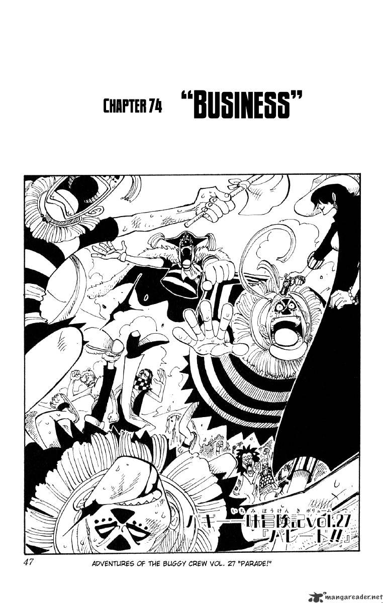 One Piece, chapter 74 image 01