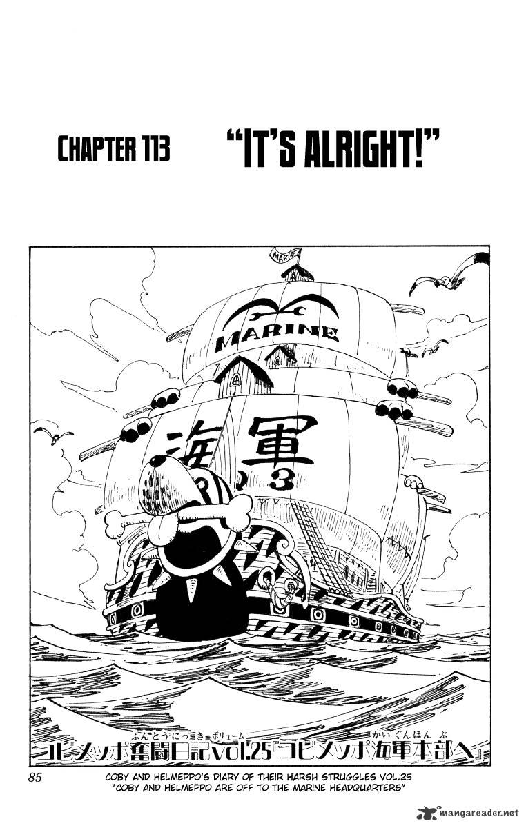 One Piece, chapter 113 image 01