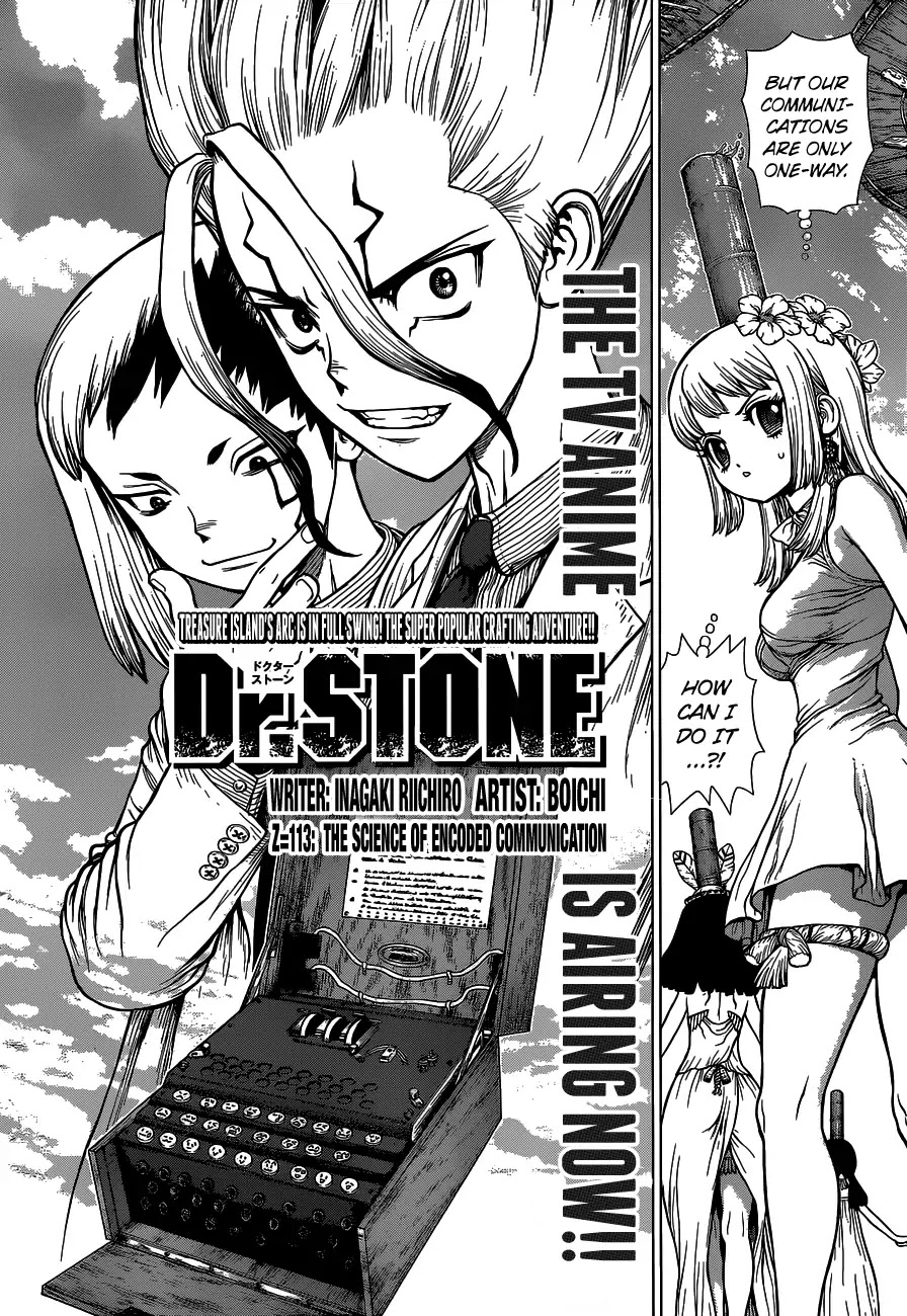 Dr.Stone, Chapter 113 The Science of Encoded Communication image 03