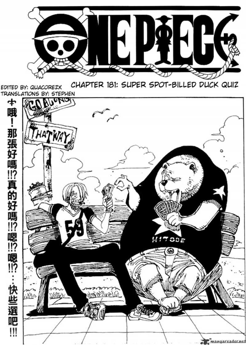 One Piece, chapter 181 image 01