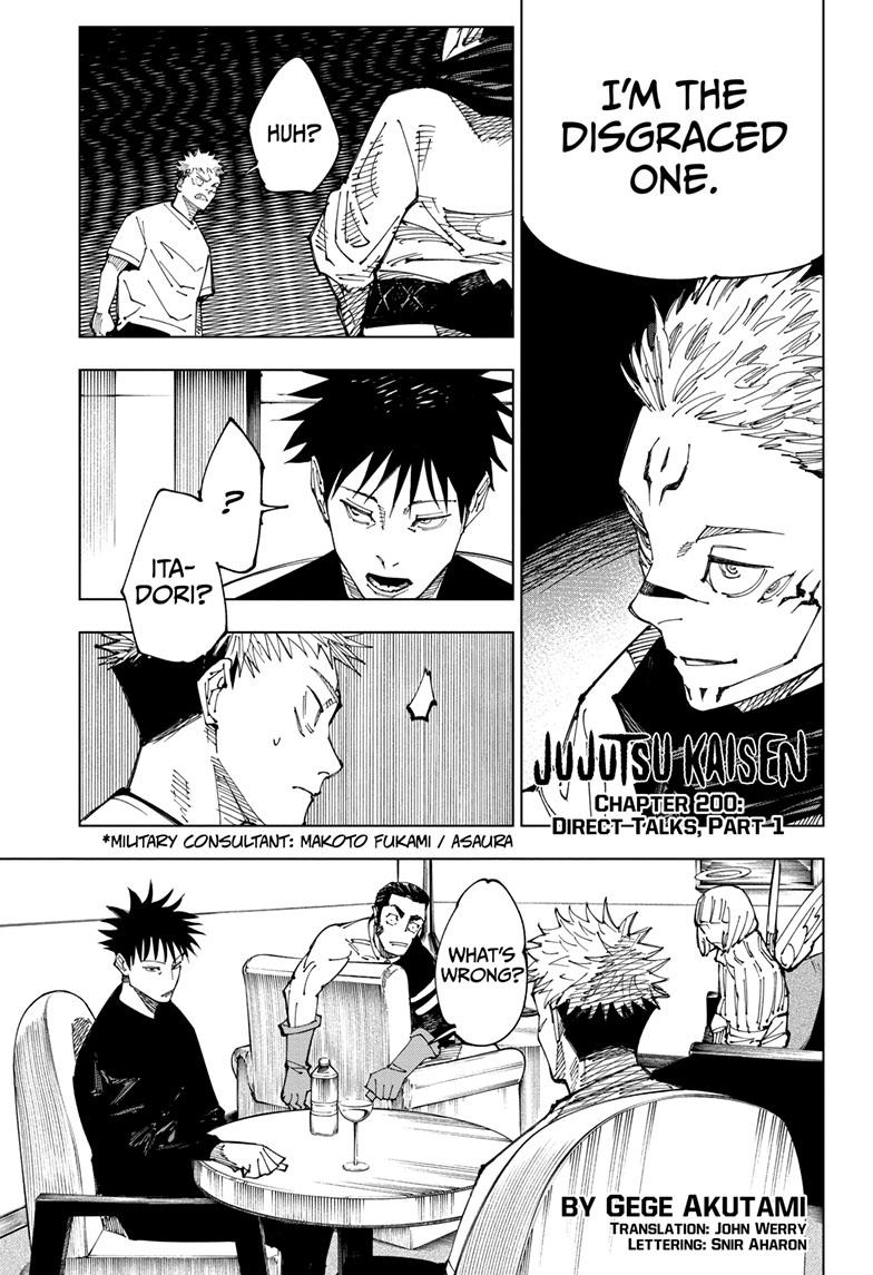 Jujutsu Kaisen,  Chapter 200 image 01