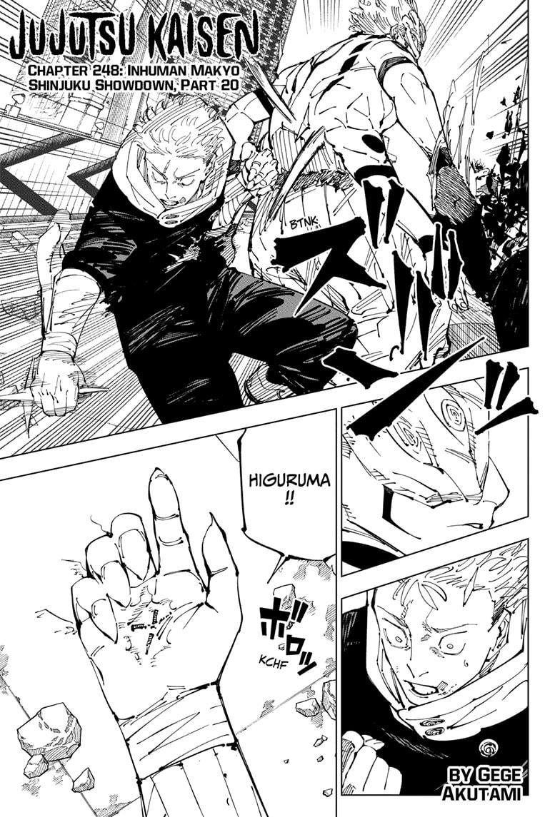 Jujutsu Kaisen, Chapter 248 image 01