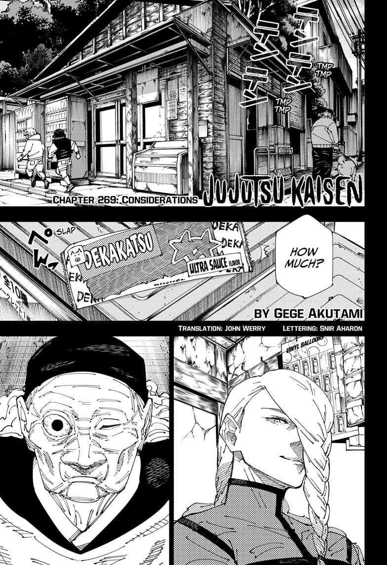 Jujutsu Kaisen, Chapter 269 image 01