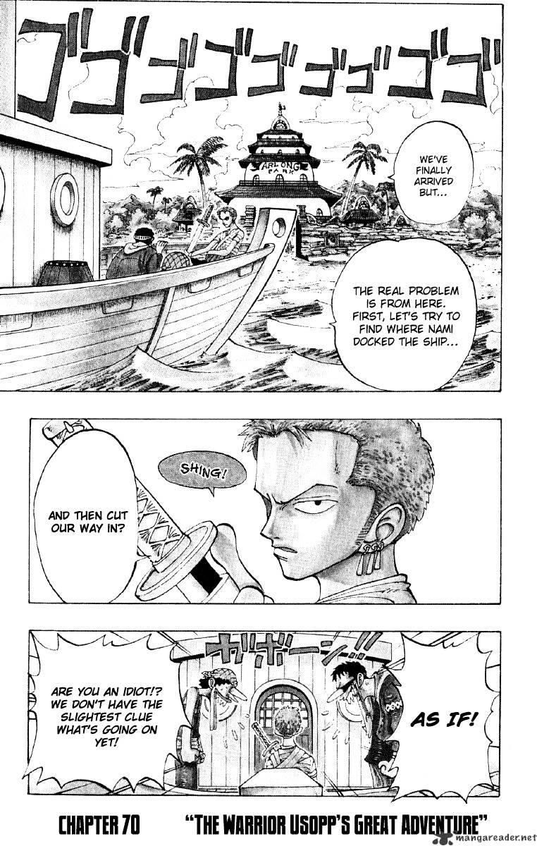 One Piece, chapter 70 image 01