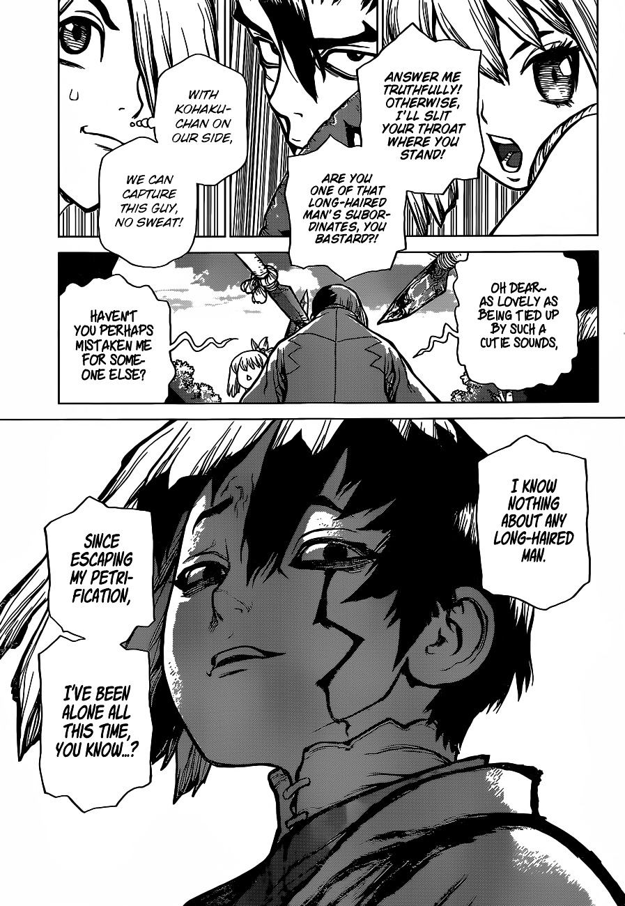 Dr.Stone, Chapter 23  Smooth-Talking Guy image 09