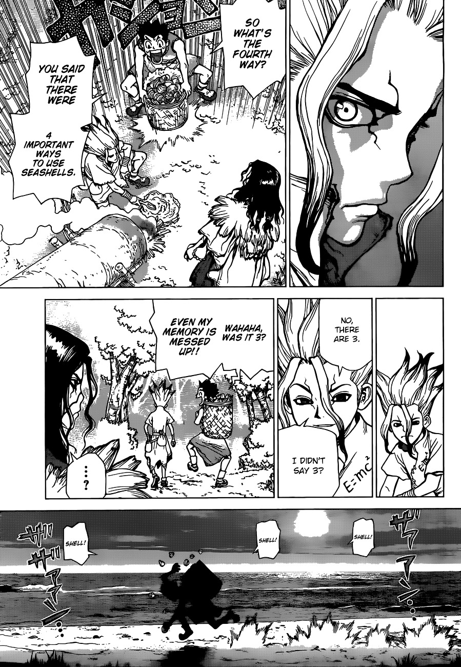 Dr.Stone, Chapter 4  The Pure-White Seashell image 13