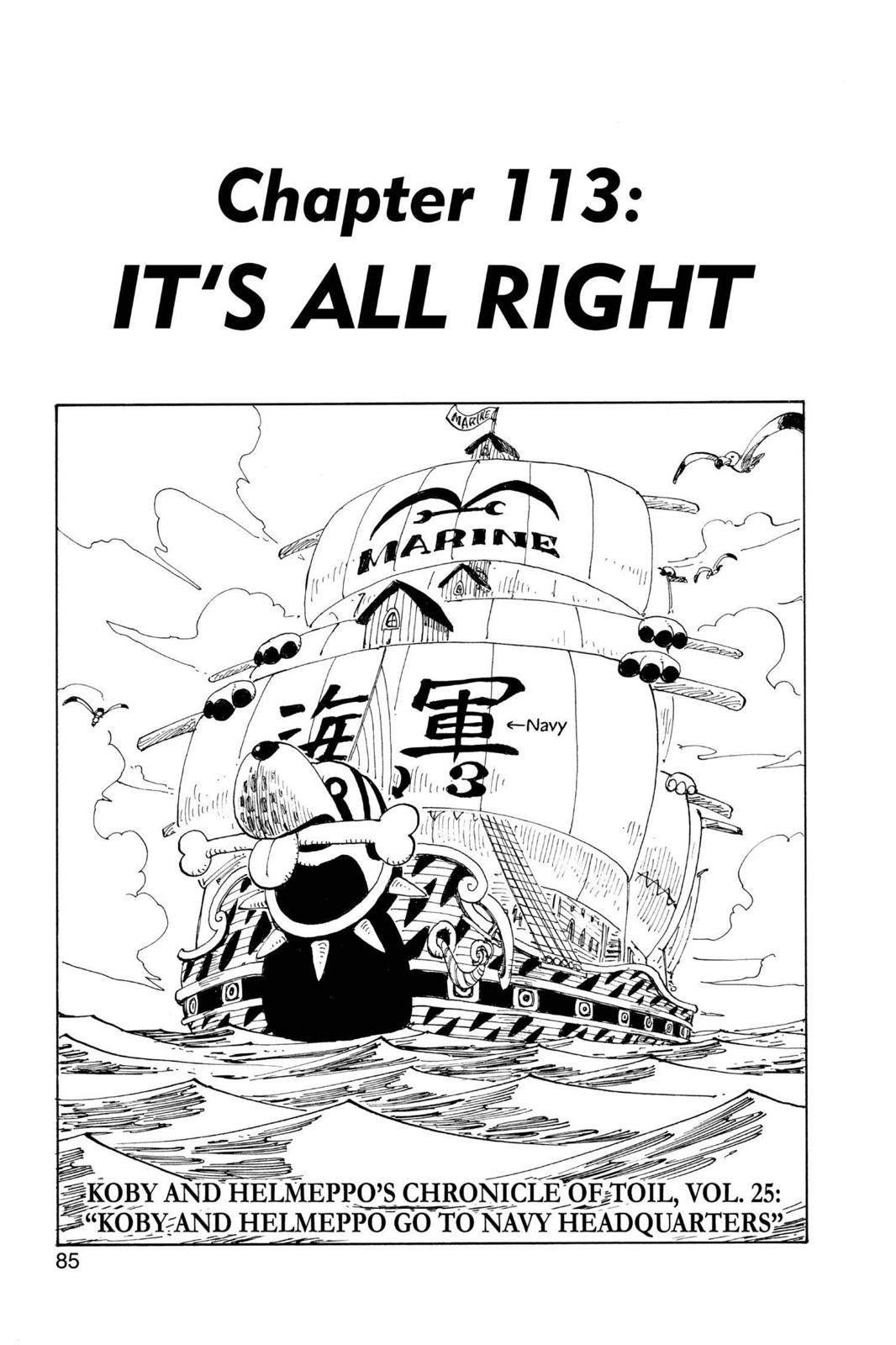 One Piece, Chapter 113 image 01