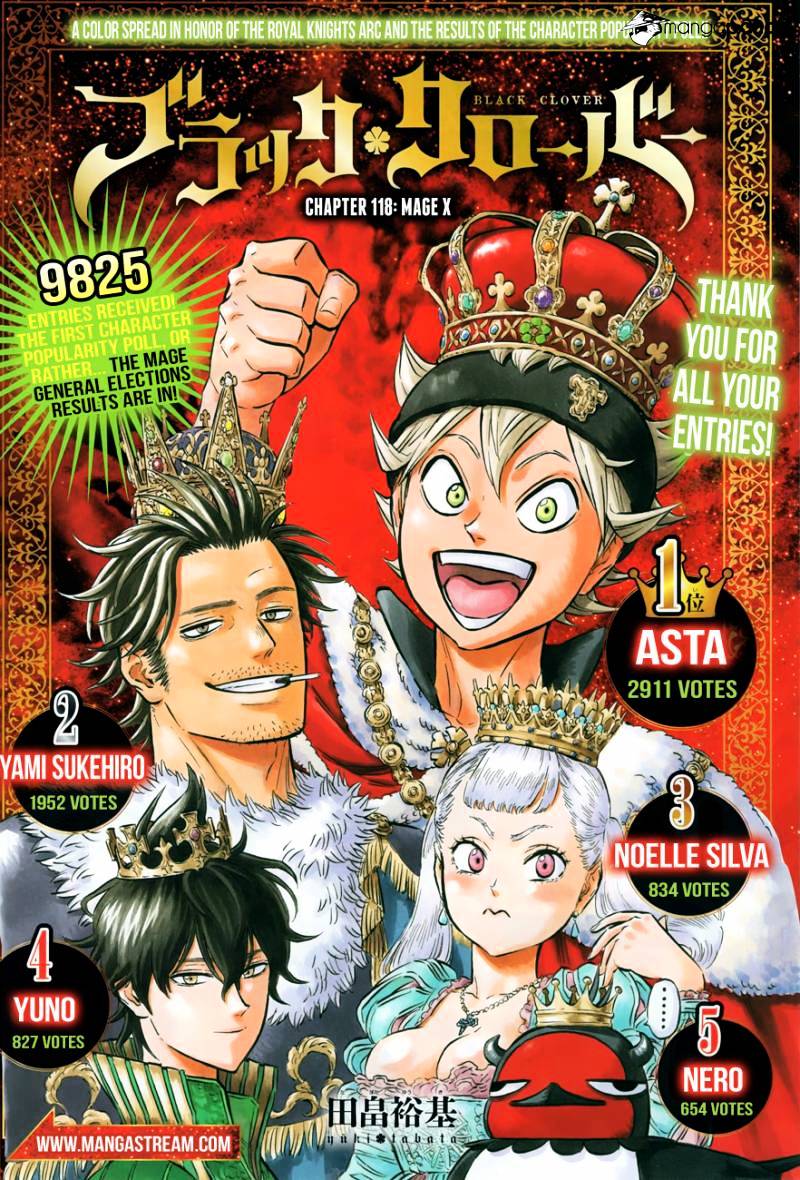 Black Clover, Chapter 118 image 01