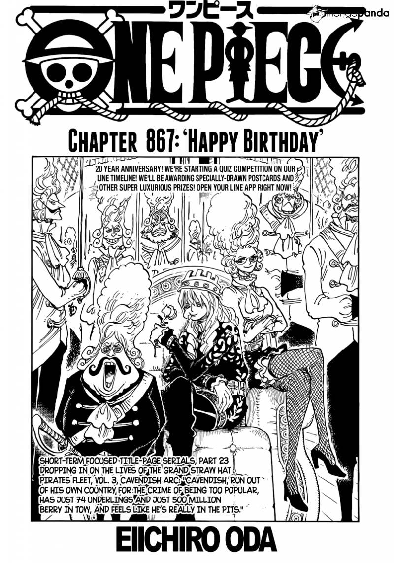 One Piece, chapter 867 image 01