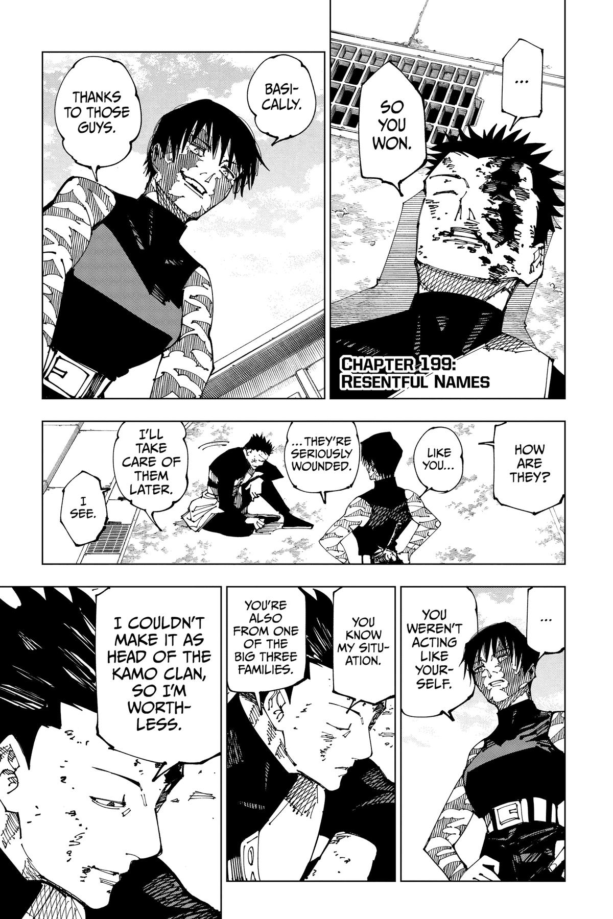 Jujutsu Kaisen, Chapter 199 image 01