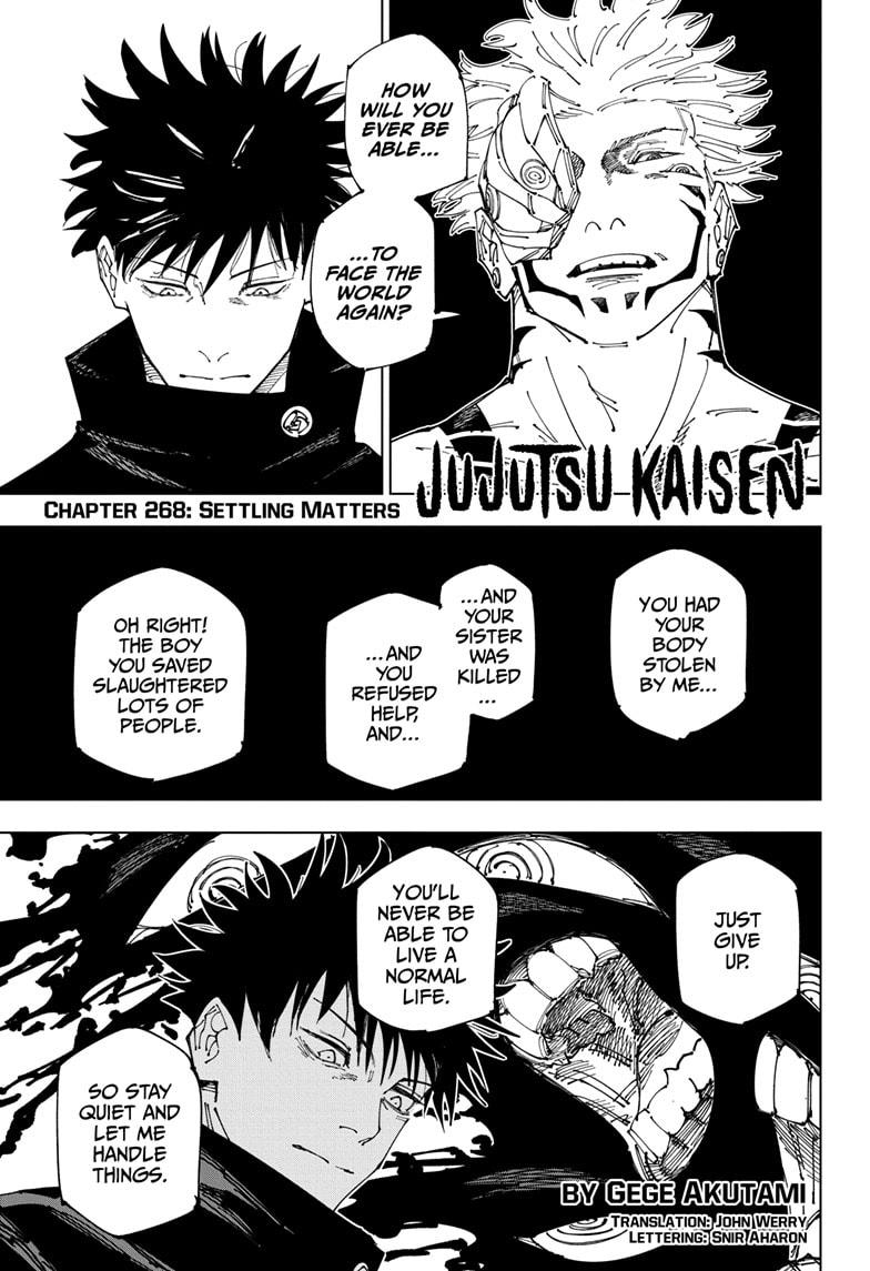 Jujutsu Kaisen, Chapter 268 image 01