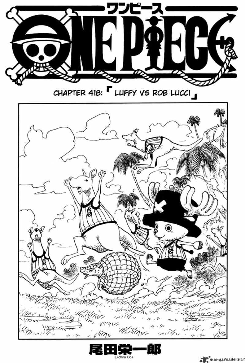 One Piece, chapter 418 image 01