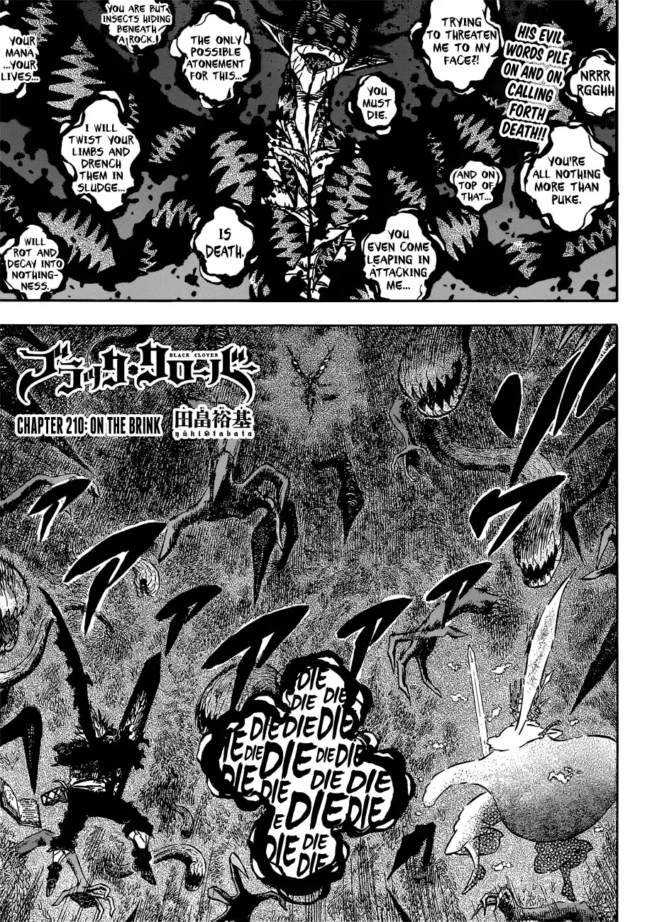 Black Clover, Chapter 210 On The Brink image 01