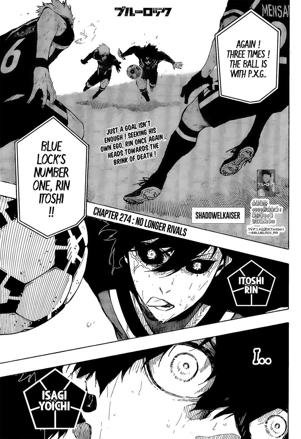 Blue Lock Chapter 274 image 01