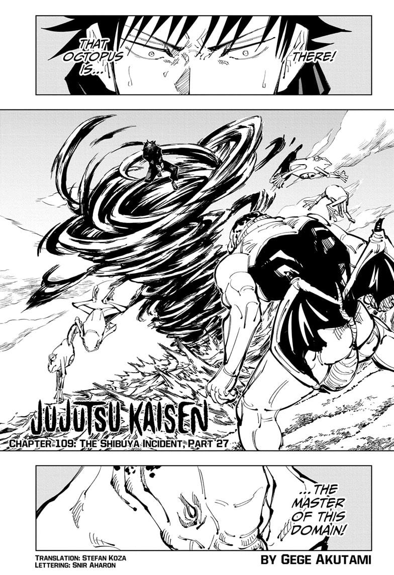 Jujutsu Kaisen, Chapter 109 image 01