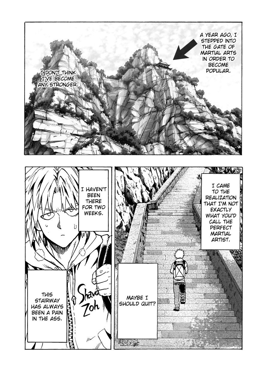 One Punch Man, Chapter 37.2 Recollection Of A Most Sincere Apprentice image 1
