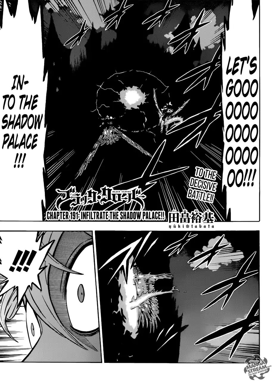 Black Clover, Chapter 191 Infiltrate The Shadow Palace!! image 01