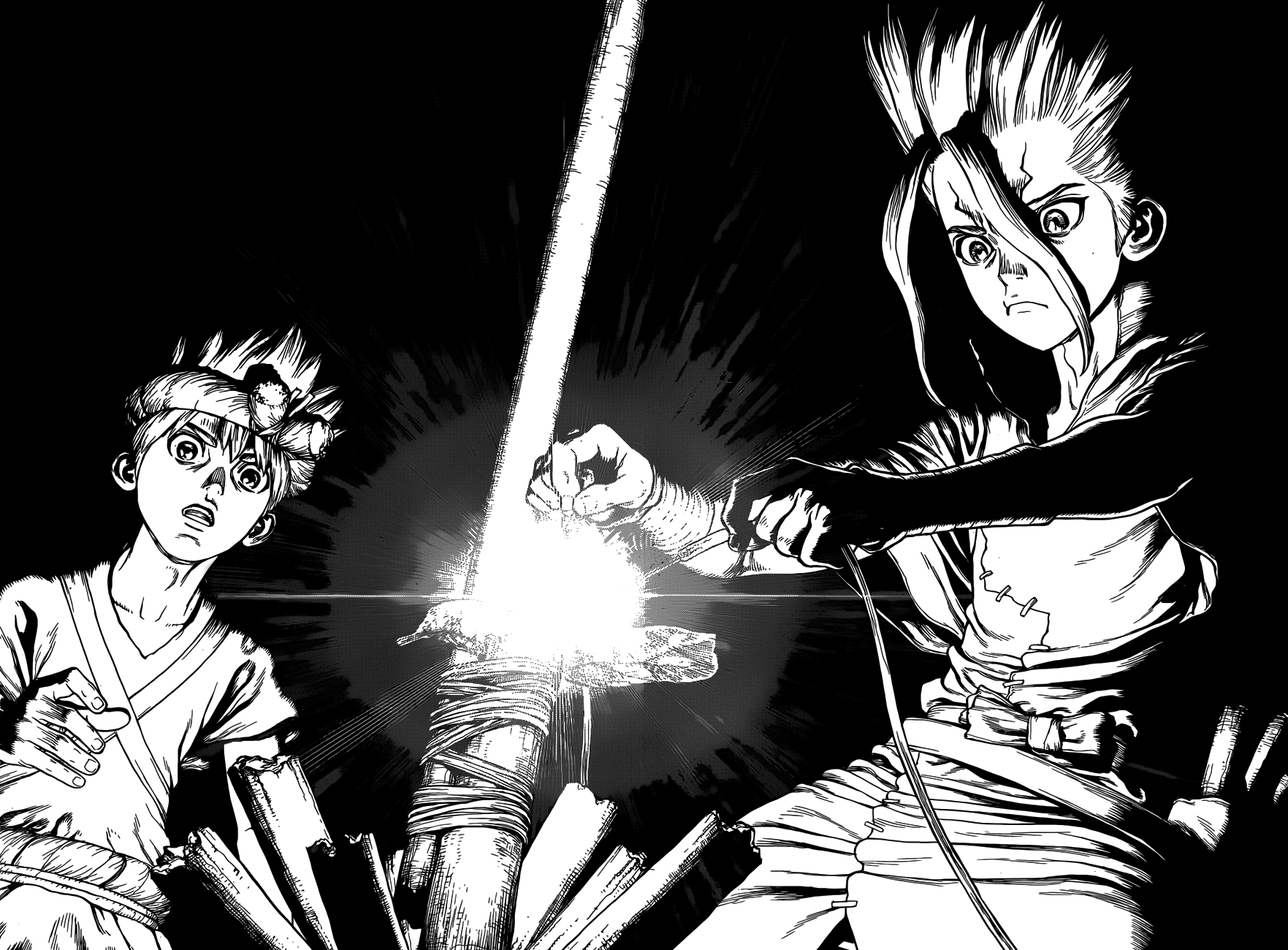 Dr.Stone, Chapter 25  With this hand, the light of science image 16