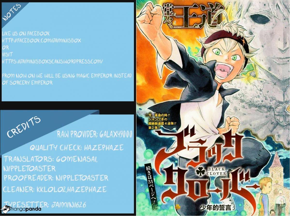 Black Clover, Chapter 11  Dungeon image 01