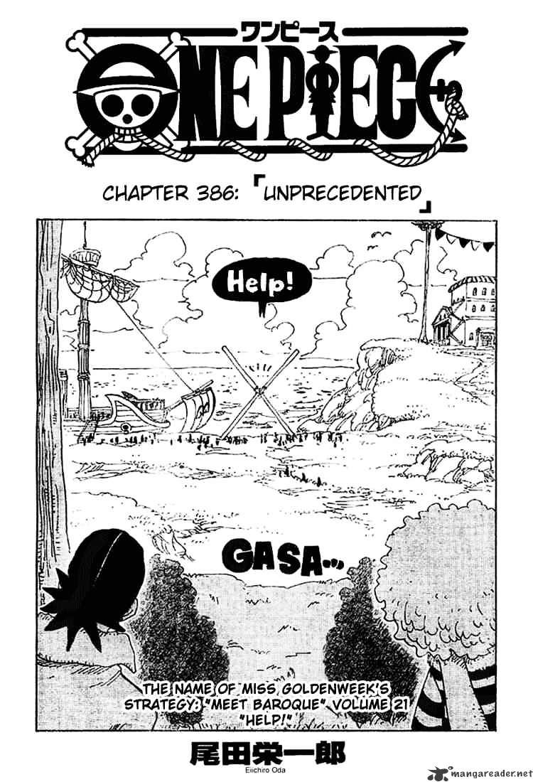 One Piece, chapter 386 image 01