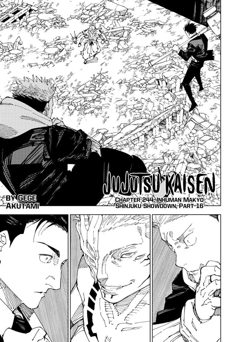 Jujutsu Kaisen, Chapter 244 image 01