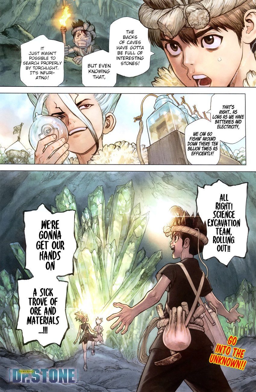 Dr.Stone, Chapter 54 Glittering Blue Jewel image 01