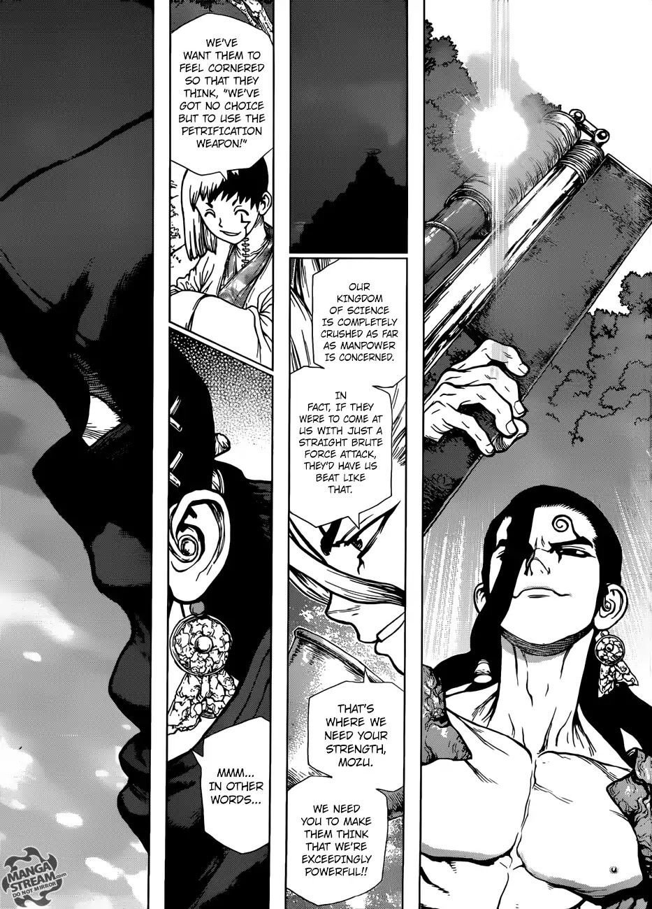 Dr.Stone, Chapter 123 The Battle of Wits