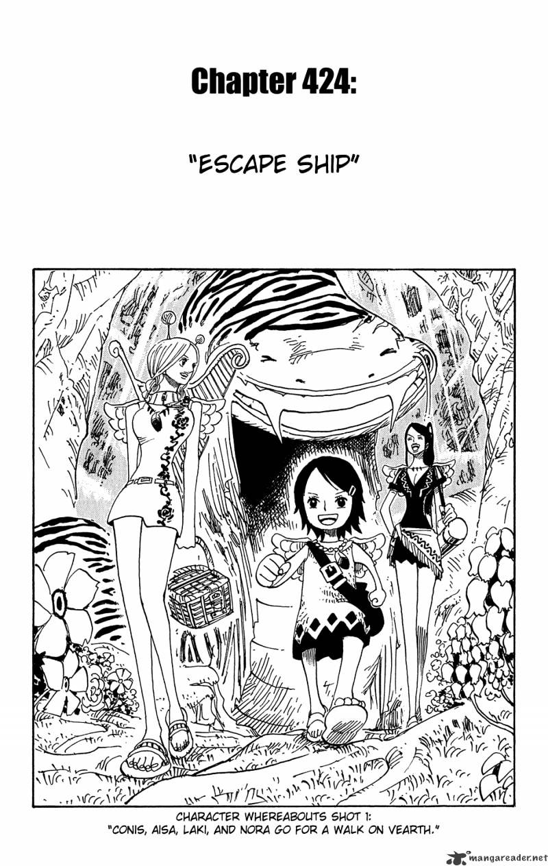 One Piece, chapter 424 image 01