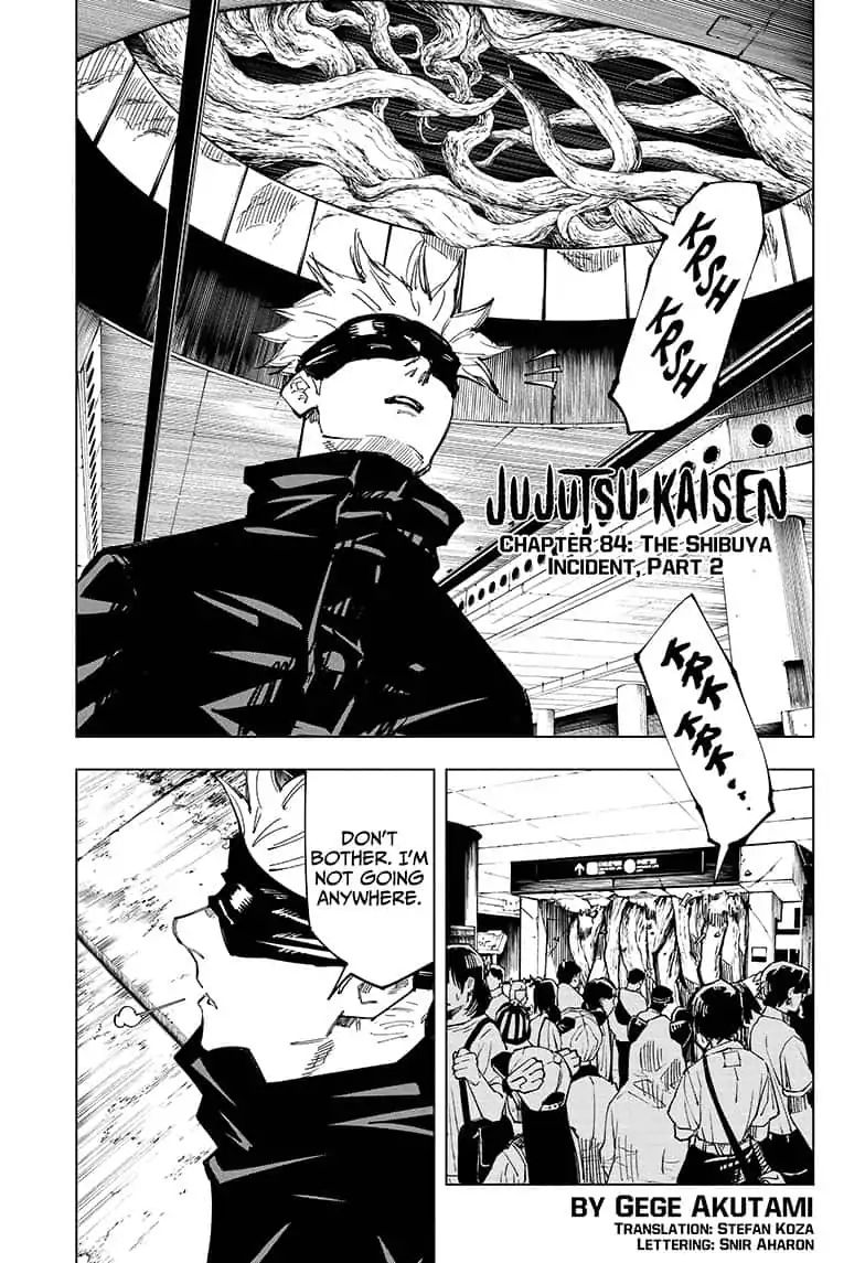 Jujutsu Kaisen, Chapter 84 The Shibuya Incident, Part 2 image 01