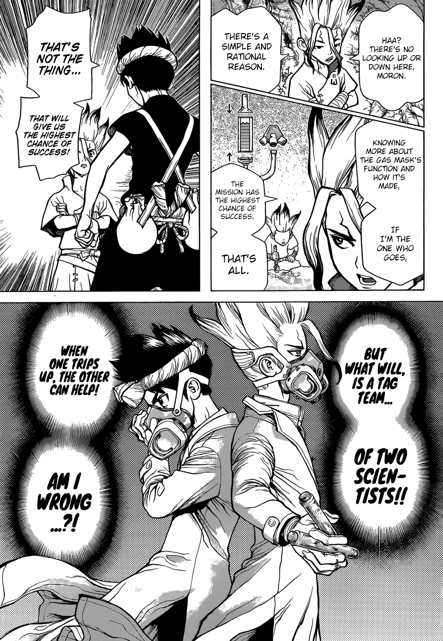 Dr.Stone, Chapter 31  Comrades who stand back to back image 12