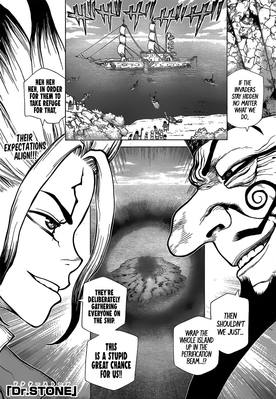Dr.Stone, Chapter 128 All-Out Battle Royal image 01