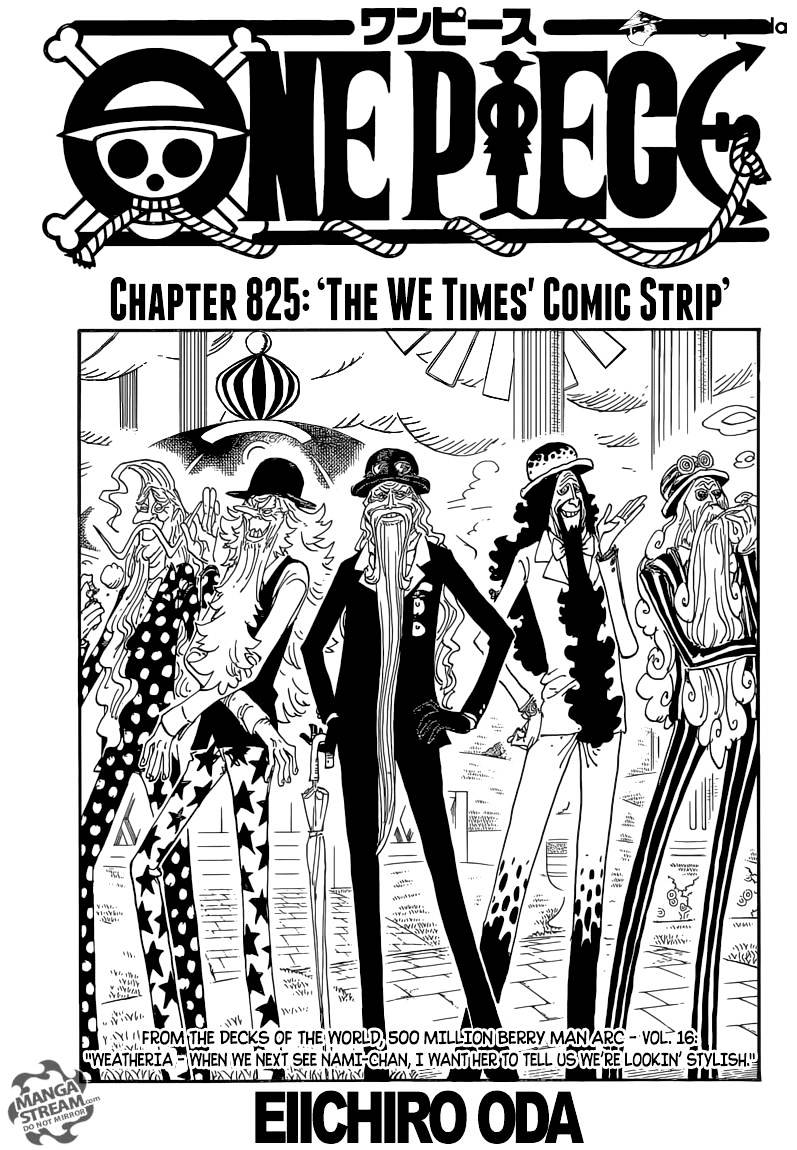One Piece, chapter 825 image 01