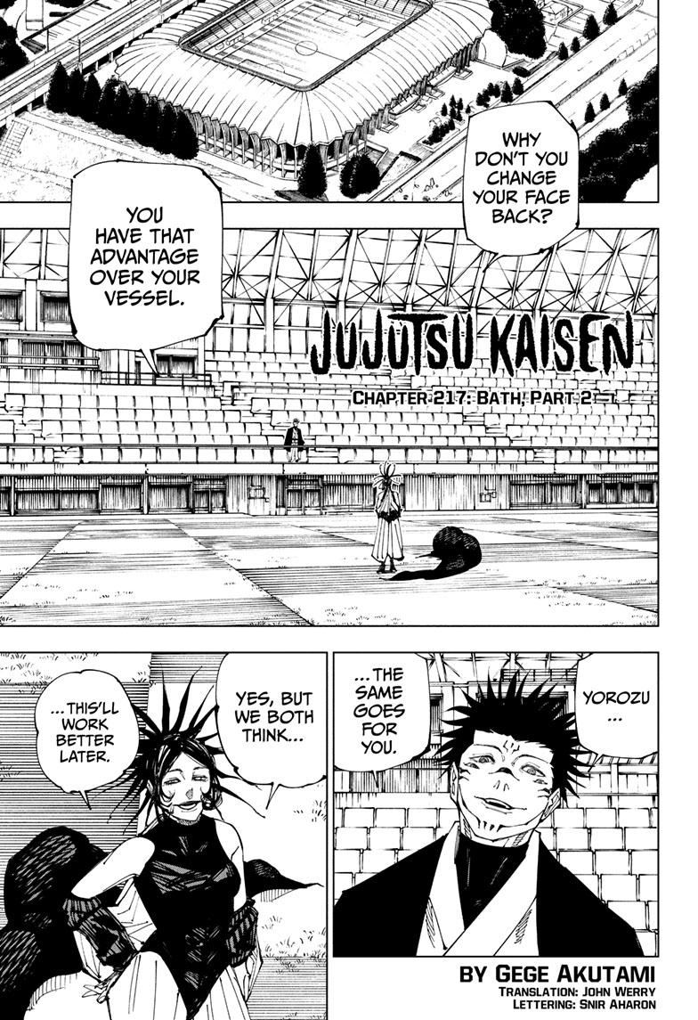 Jujutsu Kaisen, Chapter 217 image 01