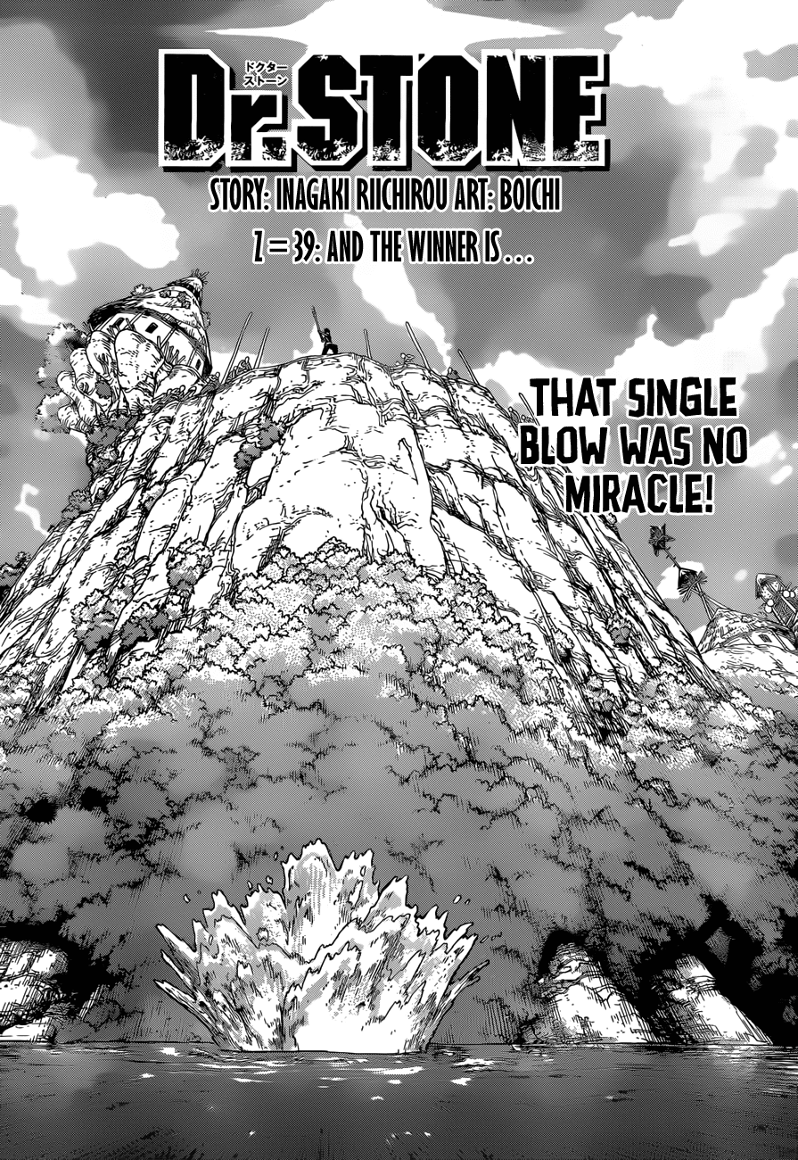 Dr.Stone, Chapter 39  and the winner is image 03