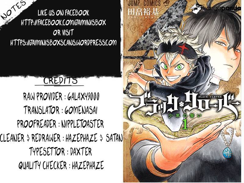 Black Clover, Chapter 15  The Three Of Us image 20