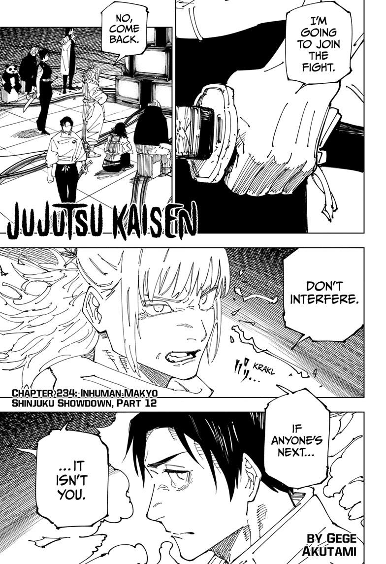 Jujutsu Kaisen, Chapter 234 image 01