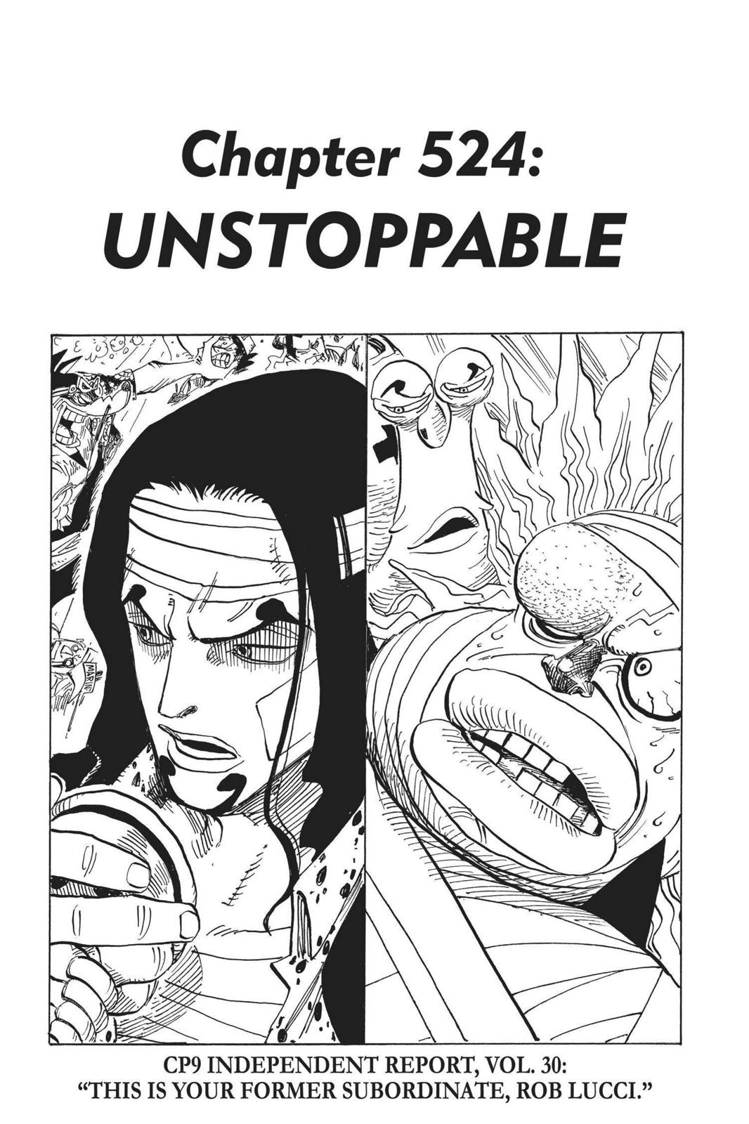 One Piece, Chapter 524 image 01