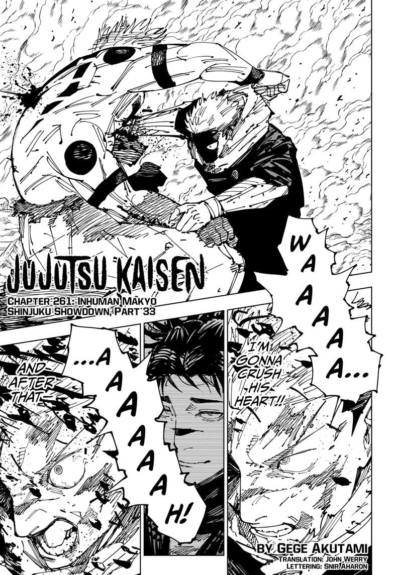 Jujutsu Kaisen, Chapter 261 image 01