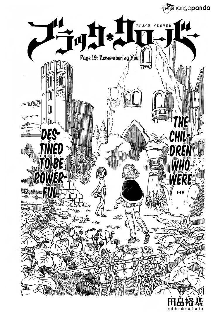 Black Clover, Chapter 19  Remembering You image 02