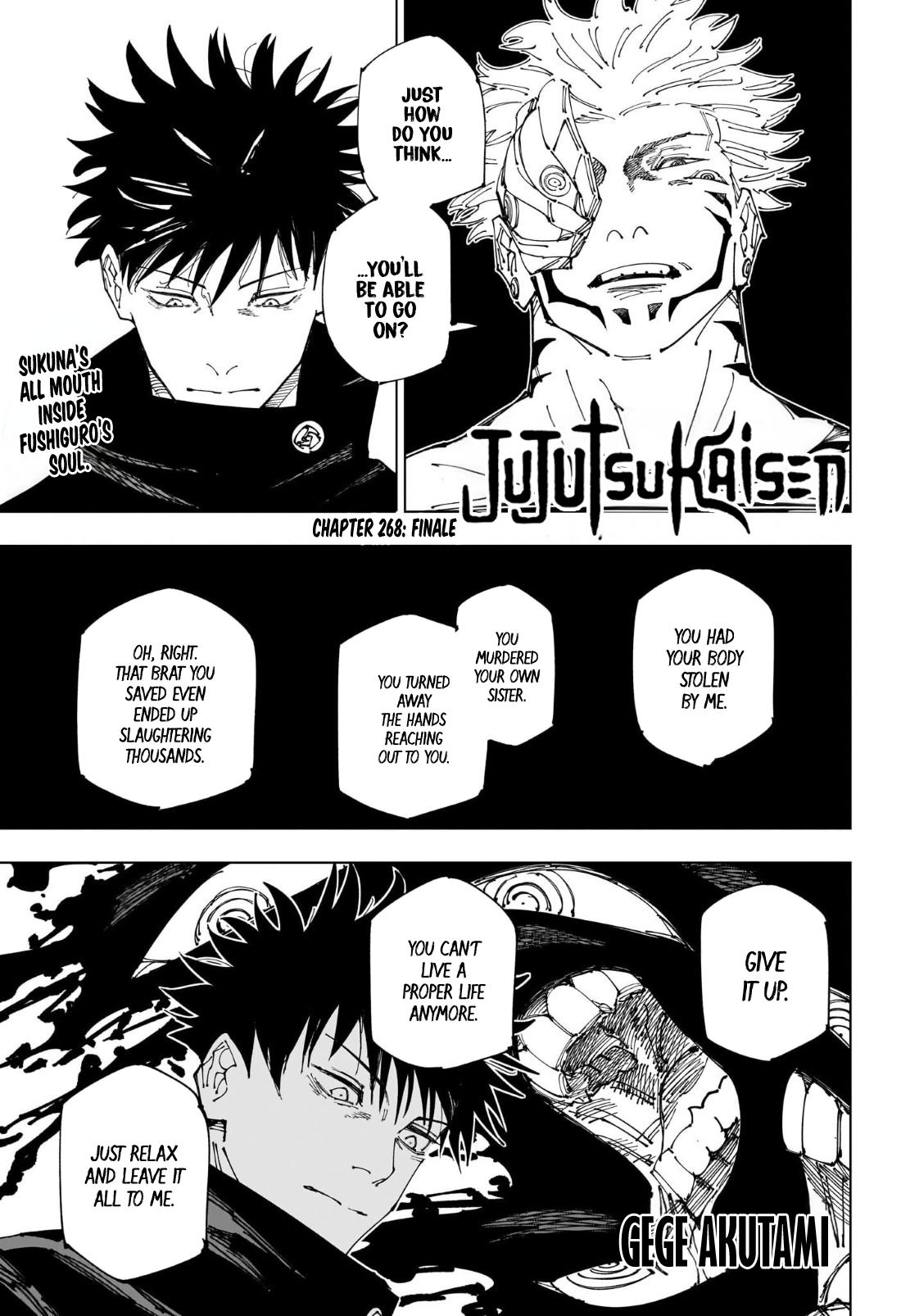 Jujutsu Kaisen, Chapter 268 image 01