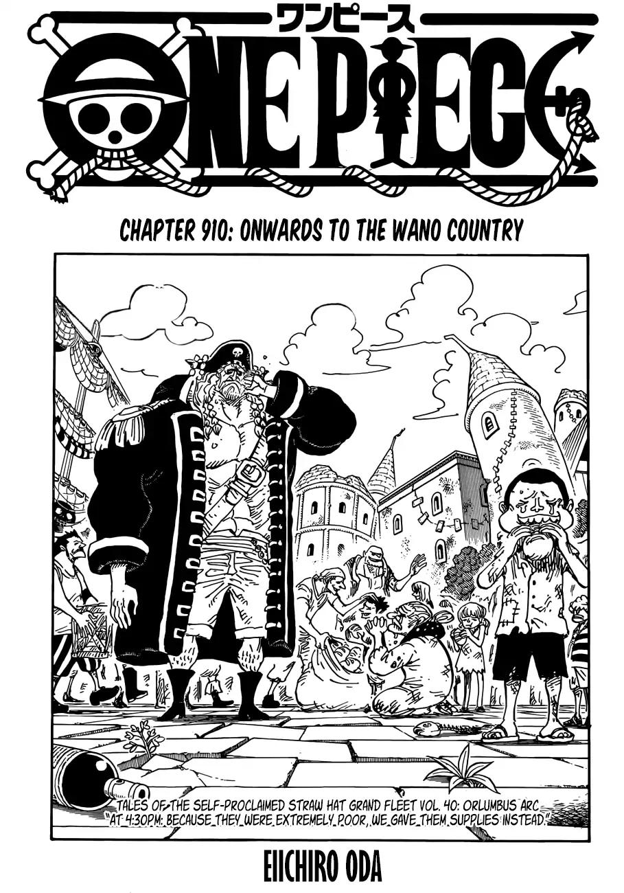 One Piece, chapter 910 image 01