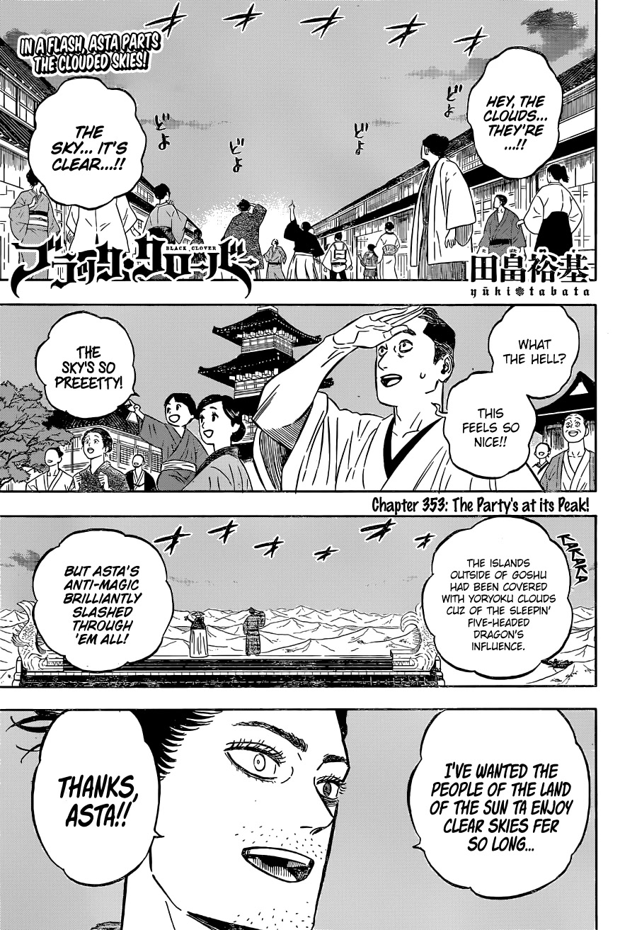 Black Clover, Chapter 353 The Party