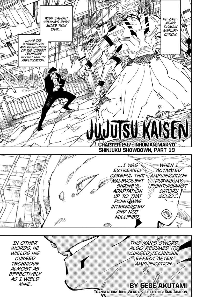Jujutsu Kaisen, Chapter 247 image 01