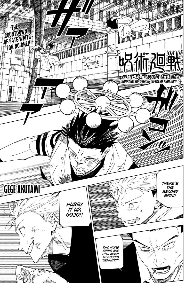 Jujutsu Kaisen, Chapter 232 - Jujutsu Kaisen Manga Online